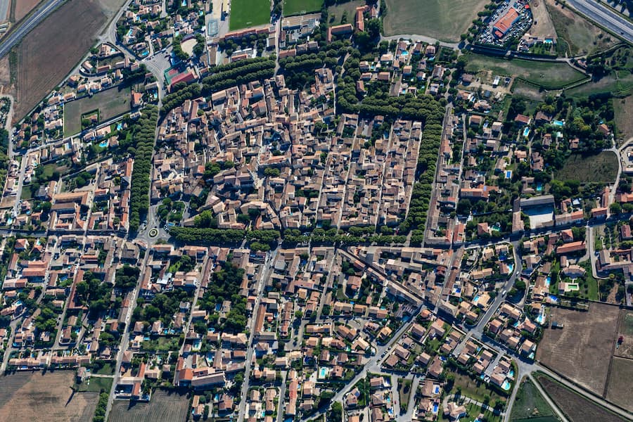 aimargues vu du ciel - randonnées aimargues